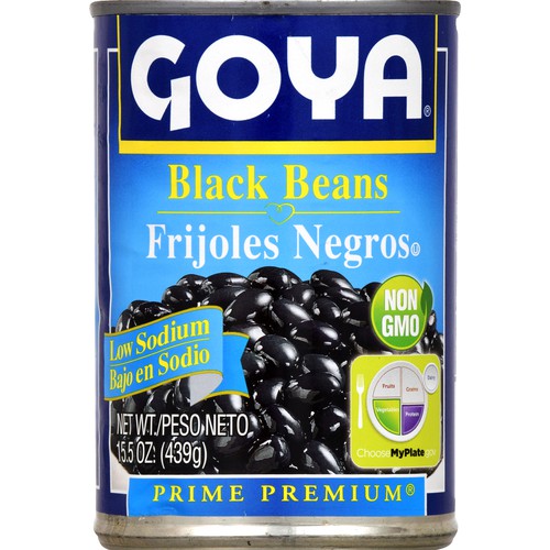 Goya Black Beans Low Sodium 15.5 oz
