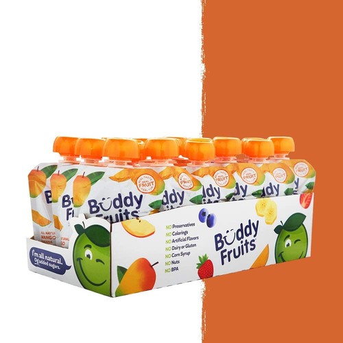 Buddy Fruits Mango, Banana & Passion Blended Fruit, 3.2oz