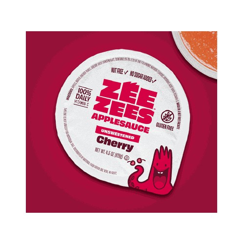 Zee Zees Applesauce Cup, Unsweetened Cherry 4.5 oz