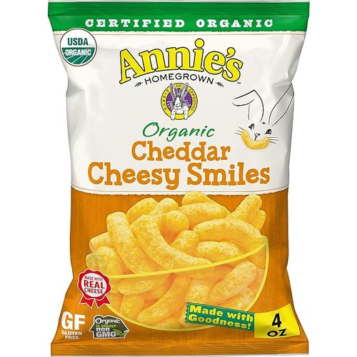 Annie's Organic Cheddar Cheesy Baked Corn Puffs, 4oz