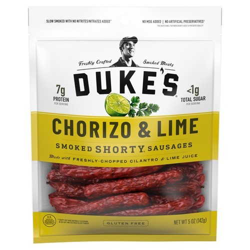 DUKES Chorizo & Lime Smoked Shorty Sausages, 5oz