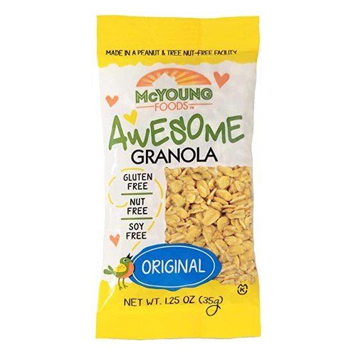 Gluten Free Granola, Original Nut Free, Individually Wrapped, 1.25oz