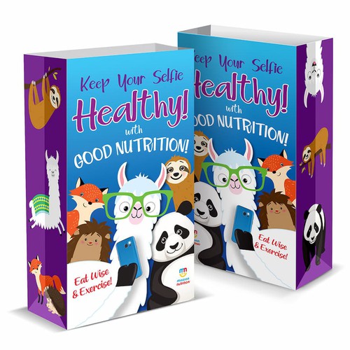 Super Sack Paper Bags - Animal Healthy Selfie, 250ct