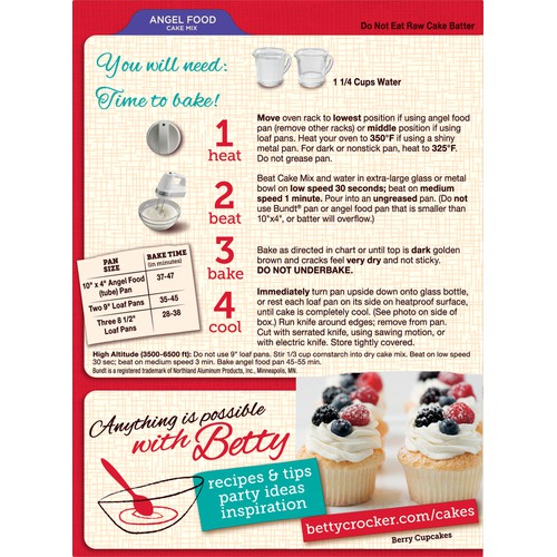 Cake Mix 16 oz Angel Food Zero Trans-Fat