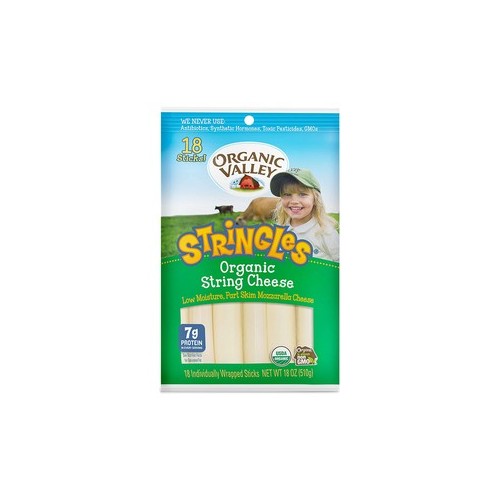 Organic Mozzarella Stringles, 12/18/1oz
