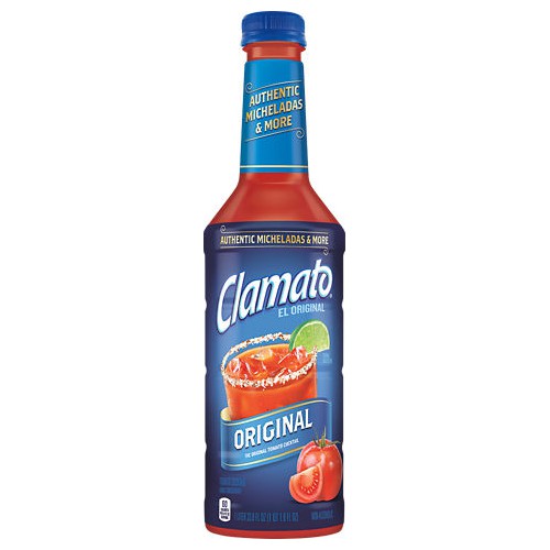 Clamato Tomato Cocktail - Cane Sugar, 1 Liter PET