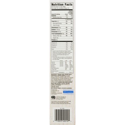 O Organics O Organics Honey Crunch N Oats Organic Cereal Epallet