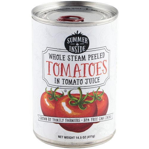 Whole Steam Peeled Tomatoes in Juice