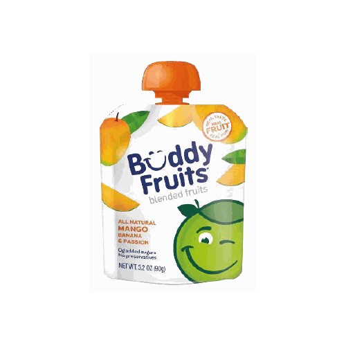 Buddy Fruits Mango, Banana & Passion Blended Fruit, 3.2oz