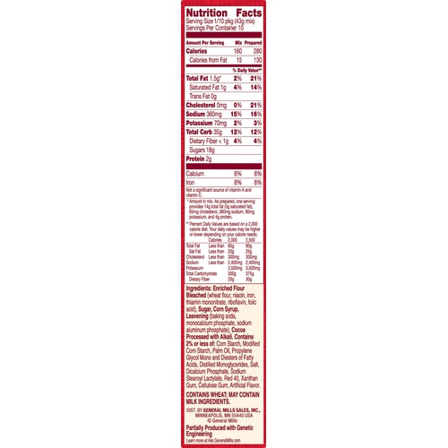 Super Moist Cake Mix, 15.25 oz, Red Velvet