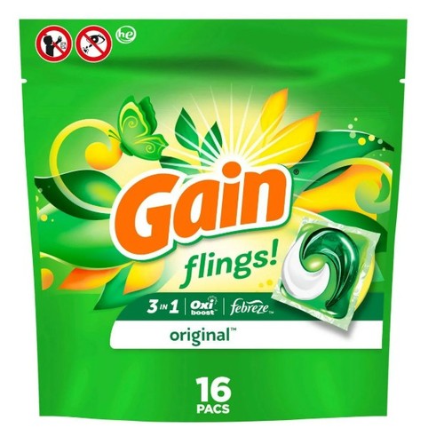 Gain Flings Original Scent Laundry Pods, 16ct