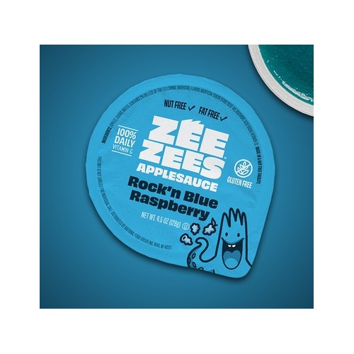 Zee Zees Applesauce Cup, Rock'n Blue Raspberry, 4.5 oz.