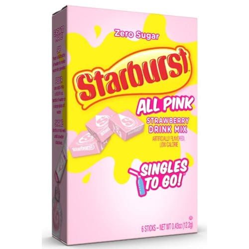 STARBURST SINGLES TO GO STRAWBERRY MIX 6CT