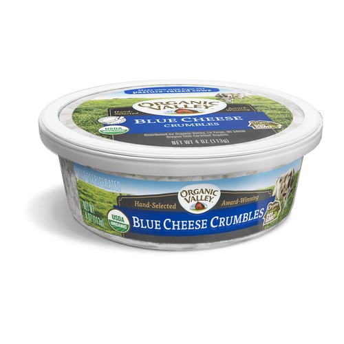 Organic Blue Cheese Crumbles, 4oz