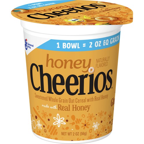 Honey Cheerios Cereal Bowlpak K12 2oz eq, 60/2oz