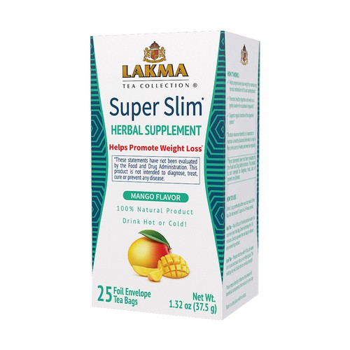 25 Ct Super Slim Tea Mango Flavor