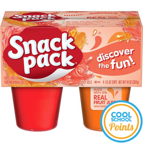 Snack Pack Strawberry Orange Gels 12/4/3.5 oz
