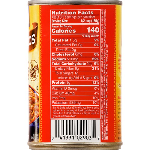 Goya Rancheros Refried Pinto Beans 16 oz