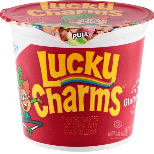 Lucky Charms Cereal in a Cup, 6 ct Carton