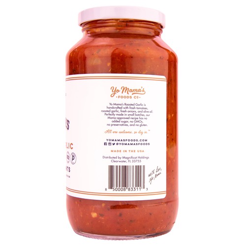 E Pallet Yo Mama's Roasted Garlic Tomato Sauce