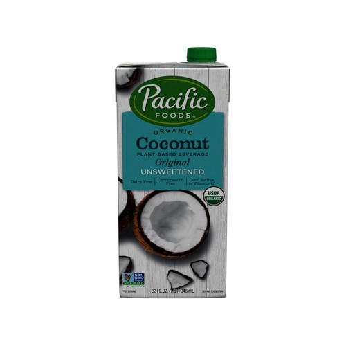 Pacific Foods Organic Coconut Unsweetened Plant-Based Beverage, 32oz