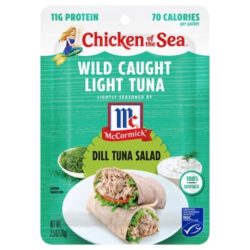 COS Wild Caught Light Tuna McCormick Dill Tuna Salad Pouch 12/2.5