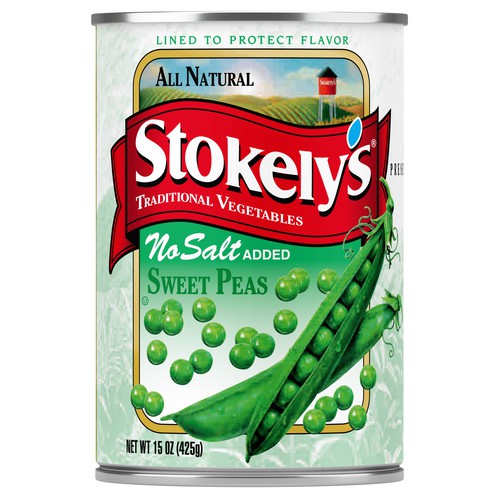 Stokely's Sweet Peas, No Salt Added