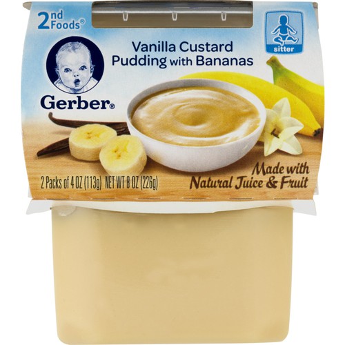 gerber baby food vanilla custard pudding