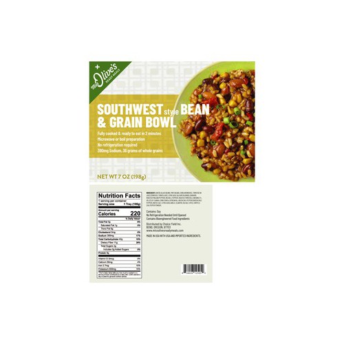 Shelf Stable Southwest Style Bean and Grain Bowl