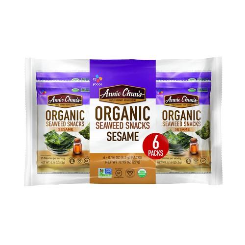 Organic Sesame Seaweed Snack 6Pk 0.16Oz