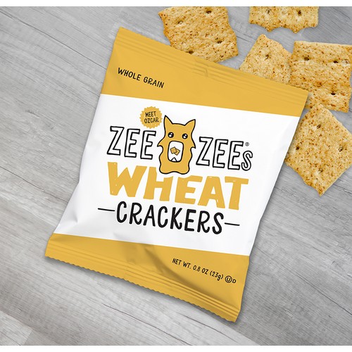 Zee Zees Wheat Crackers, WG, IW, 0.8 oz