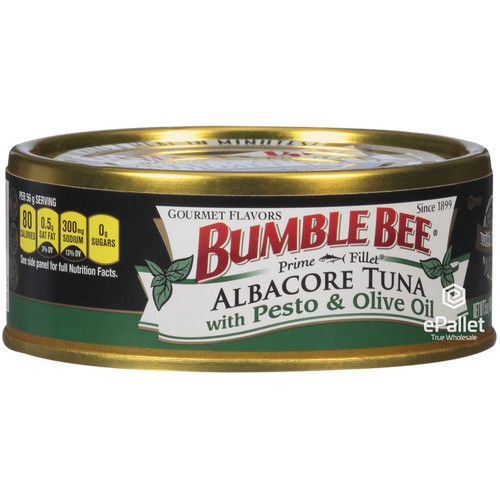 Prime Fillet Albacore Tuna with Pesto & Olive Oil 12/5oz