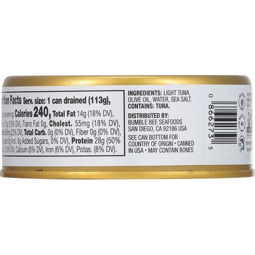 Bumble Bee Prime Tonno Tuna In Olive Oil, 5 oz Cans (Pack of 12)