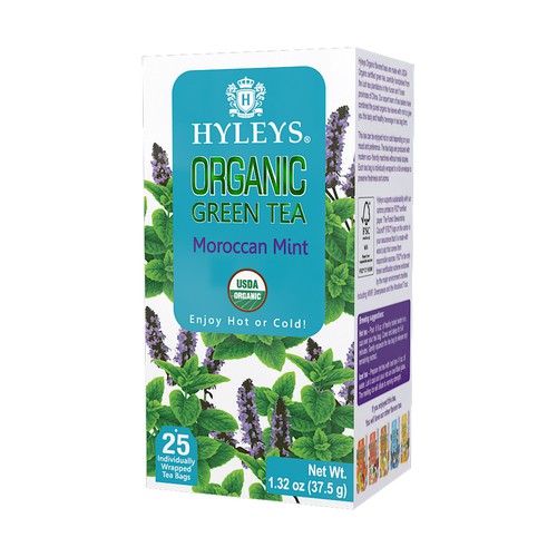 25 Ct Hyleys Organic Green Tea - Moroccan Mint