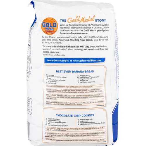 All-Purpose Flour, Bleached/Enriched/Malted, 10 lb