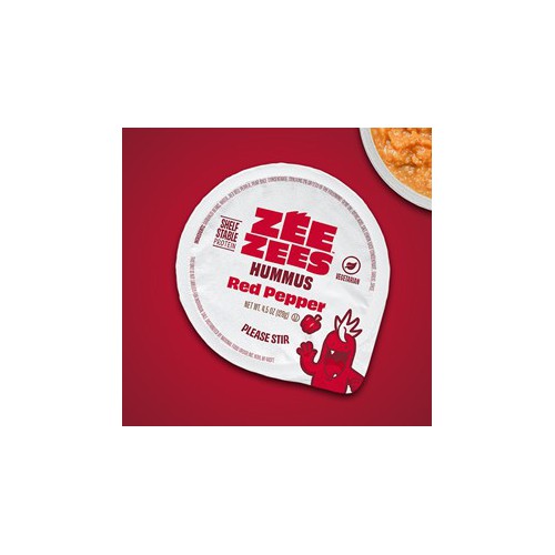 Zee Zees Hummus Cup, Red Pepper, 4.5 oz