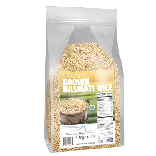Organic Basmati Brown Rice 30lb Case (6x5lb Bags)