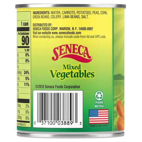 Seneca Mixed Vegetables,Pull Top Can (EZO)