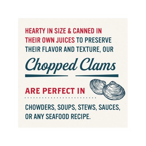 Snow's Wild Caught Chopped Clams, 6.5 oz (Pack of 12)