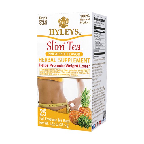 25 Ct Slim Tea Pineapple Flavor