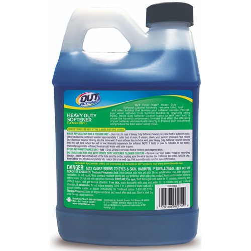 OUT Filter Mate Heavy Duty Softener Cleaner, 64  fl