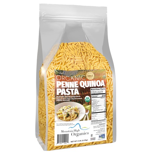 Mountain High Organics Certified Organic Gluten Free Quinoa Pasta, Penne