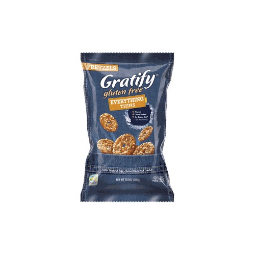 Gratify GF Pretzel Everything Thins, 10.5oz