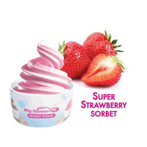 Super Strawberry Sorbet Cups