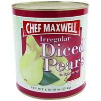 Chef Maxwell Irregular Diced Pears in Light Syrup - 6/106 oz | ePallet