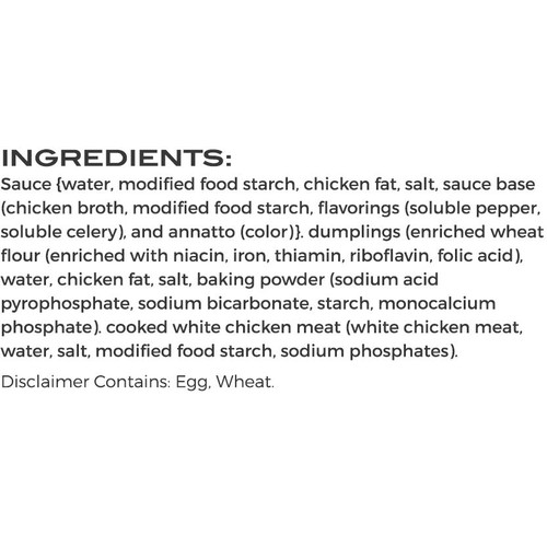 Comfort Creek Foods Dumplings & White Chicken, 15oz