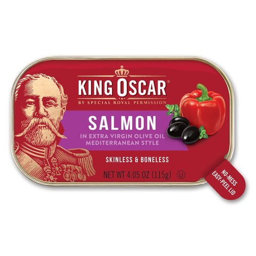King Oscar S/B Salmon in Evoo Mediterranean Style 12/4.05