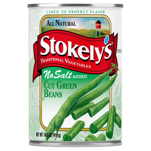 Stokely's Cut Green Beans, No Salt Added