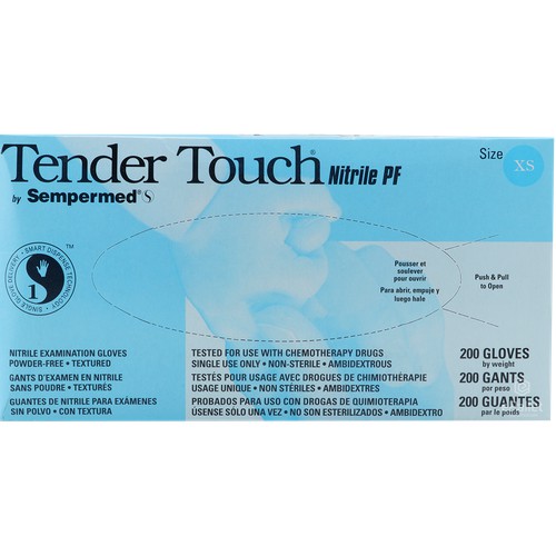 Tender Touch Nitrile XS Glove, 4-5 mil