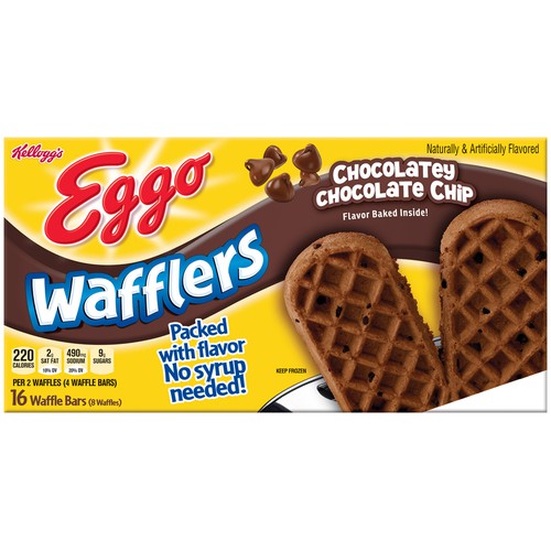 Kellogg S Kellogg S Eggo Wafflers Chocolatey Chocolate Chip Waffle Bars 10 7 Oz Box Epallet